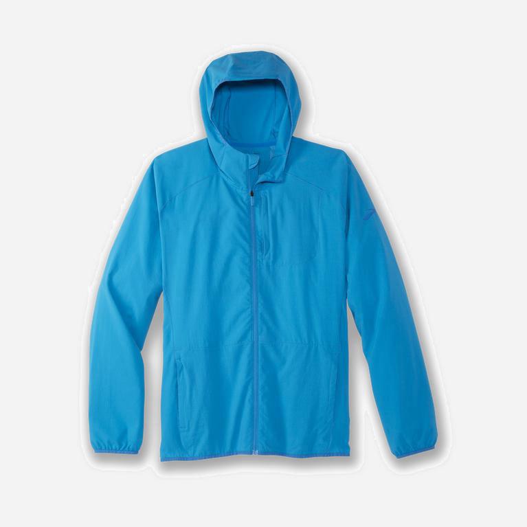 Brooks Canopy NZ - Men's Running Jackets - Electric Blue (20913-ZRIT)